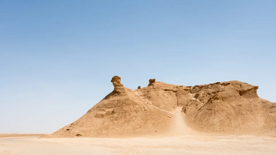 Vue générale de Tozeur, palmeraie et paysages sahariens environnants